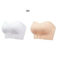 thumbnail image 5 of DJskiyers Push up Strapless Bras for Women Seamfree Bandeau Bra Padded Wireless Daily Bra Tube Top Bra Non-Silp Everyday Bra, 5 of 9