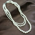 thumbnail image 2 of AYYUFE Women Pearl Beaded Multilayer Long Necklace, 2 of 8