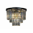 thumbnail image 5 of ALOADECOR 6-Light Matt Black Ceiling lights with Crystals Farmhouse Chandelier, 5 of 7