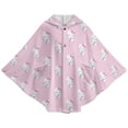 thumbnail image 3 of Hello Kitty Wearable Blanket Flannel Poncho Office Work Warm Cozy Shawl Blanket, Plush Cape Wrap for Women And Men, 3 of 7