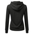 thumbnail image 2 of Doublju Women's Basic Lightweight Pullover Hoodie Sweatshirt with Plus Size, 2 of 5