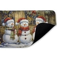 thumbnail image 2 of Stupell Industries Rustic Snowman Trio Printed Anti-Fatigue Floor Mat, design by Creative Studio, 30"x18", 2 of 9