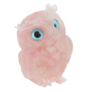 Pink Office Decor Collectible Owl Ornament Resin Statue Ornaments