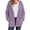 Purple, variant on Smsaxvxz Womens Oversized Fleece Jackets Casual Soft Fuzzy Zip Up Plus Size Hoodie Loose Warm Coat with Pockets Hot Pink 4XL