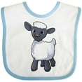 thumbnail image 3 of Inktastic Cute Little Lamb Boys or Girls Baby Bib, 3 of 4