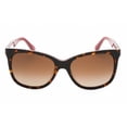 thumbnail image 2 of Kate Spade Danalyn/S Plastic Womens Square Polarized Sunglasses Dark Havana 54mm Adult, 2 of 2