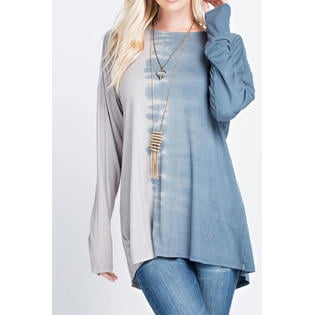 Womens Open Neck Shirt - Women High Neck Long Sleeve Open Back Top