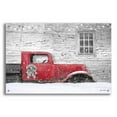 thumbnail image 1 of Epic Art 'Christmas Truck with Plaid Bow' by Lori Deiter Acrylic Glass Wall Art, 36"x24", 1 of 8