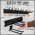 thumbnail image 6 of 64-Inch Heavy Duty Garage Organization Rack, 4 Packs Rails and 9 Adjustable Hooks, Tool Organizer Rack with Heavy Double Hooks Tracks Max Load 600LB, 6 of 7