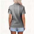 thumbnail image 3 of HAJWOH Summer Tops For Women 2025, 4Th Of July Polo V Neck Button Down Short Sleeve Collared Golf Shirts Casual Outfit, 3 of 4