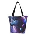 thumbnail image 1 of Disketp Feathered Wolf Bolsa de Hombro Casual para Mujer, Bolso Cruzado para Compras, Viajes y Uso Diario, 1 of 6