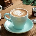 thumbnail image 5 of Porcelain Espresso Cup with Saucer, Espresso shot Cup, 80ml/2.7Oz - Style 1, 5 of 5