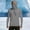 Dark Gray, variant on Mens Sun Shirts UV Protection Long Sleeve Quarter Zip Thumb Holes Hooded Top UPF 50  Lightweight Breathable Shirt with Face Cover