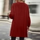 thumbnail image 4 of Puntoco Moda Mujer Sólido Suelto Manga Larga Cardigan Otoño Abrigo Blusa Rollbacks Puntoco Puntoco-2989, 4 of 6