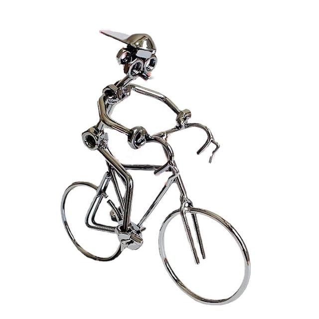 Youkk Bike Statues Mini Sculpture Table Figurines Cycling Household Decoration