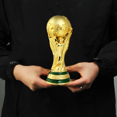thumbnail image 2 of 2022 Trophée de Football du Monde Réplique Football Prix Fans de Football Souvenirs (8 Pouces de Haut Brillant), 2 of 4