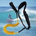 thumbnail image 4 of Correa Enrollada Correa en espiral correa de tabla de surf ajustable para tablas de paddle stand (amarillo), 4 of 8