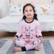 thumbnail image 1 of Conjunto de pijama de algodón para niños y niñas, ropa de dormir de dibujos animados, dinosaurio, gato, 4, 6, 8 y 9 años, para invierno, novedad, 1 of 4