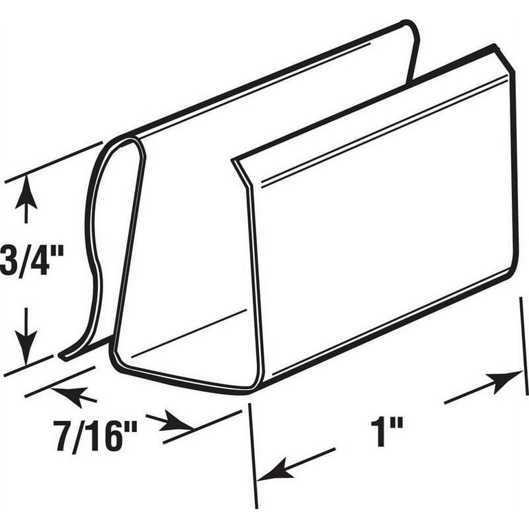 Prime-Line Black Vinyl Retainer Clip For 3/8 inch 6 pk Prime-Line Black Vinyl Retainer Clip For 3/8 inch 6 pk