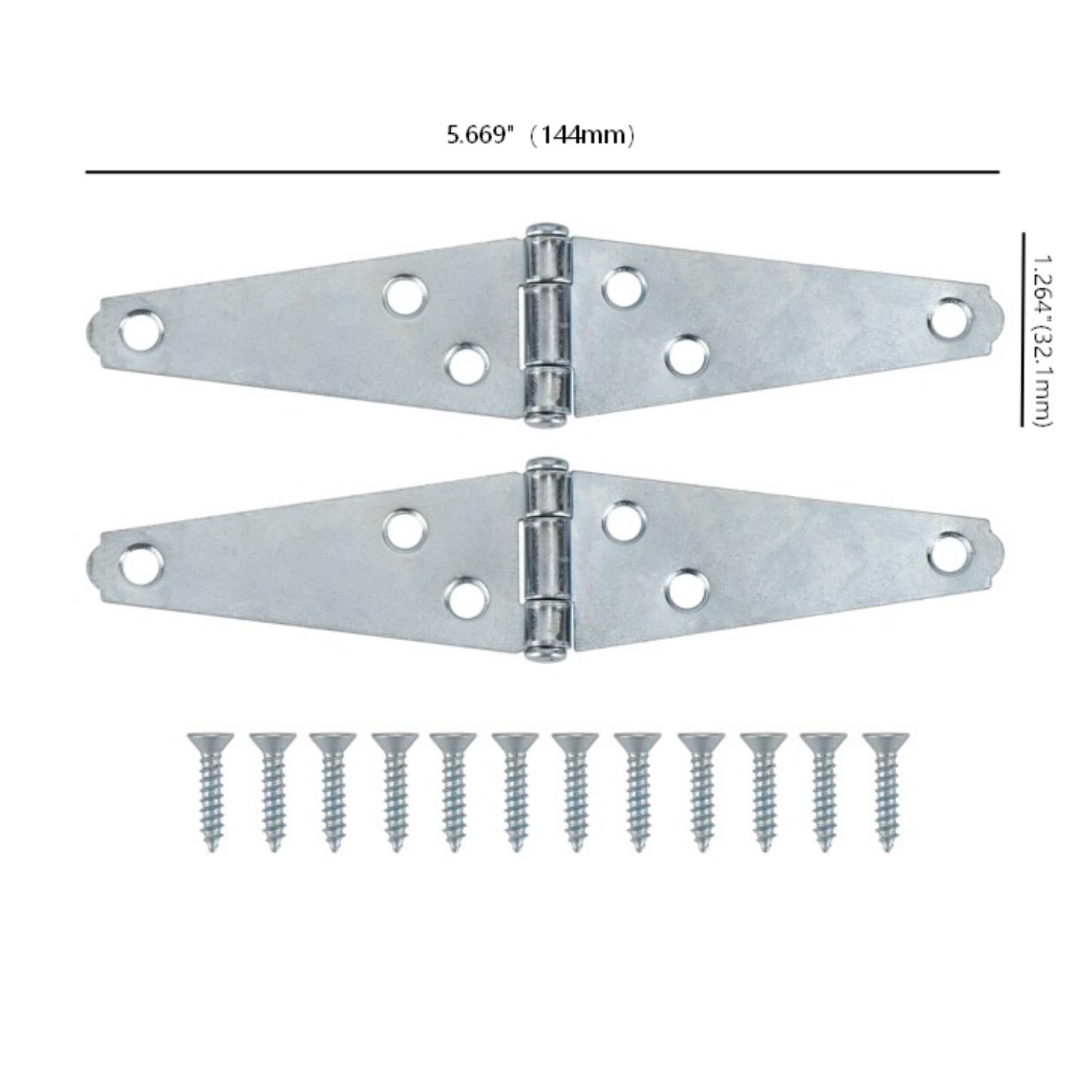 (2 pack) 3 in. Light Strap Hinge, Zinc Plated (2 Pack)