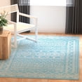 thumbnail image 4 of SAFAVIEH Tulum Ronald Oriental Area Rug, Turquoise/Ivory, 10' x 13', 4 of 10