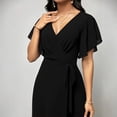 thumbnail image 5 of Womens Elegant Jumpsuits Dressy Casual Sleeveless Formal Wide Leg Long Pants Rompers for Wedding Guest Black XL, 5 of 5