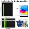 thumbnail image 2 of MUZOOY Fireproof Waterproof Bag 2 Pack, for A4 Documents Holder File Cash Jewelry Passport, 2 of 7