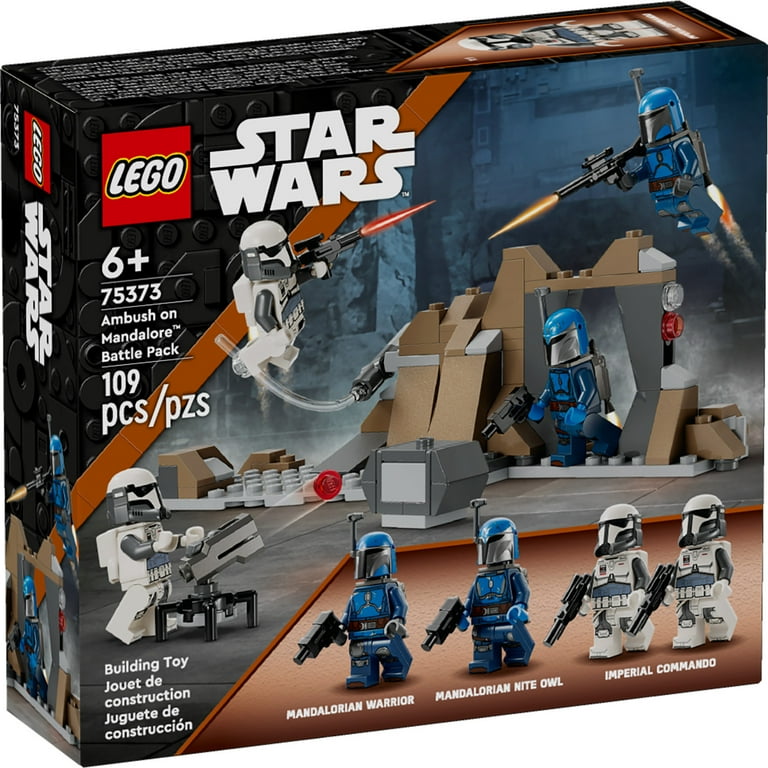 LEGO Star Wars The Mandalorian Ambush on Mandalore Battle Pack Building Toy with 4 Star Wars Minifigures Collectible Brick Built Playset Star Wars