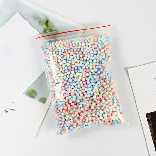 Esferas de espuma coloridas para relleno de cajas de regalo y decoración creativa, 20-25g por paquete, ideal para manualidades y sorpresas festivas.