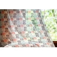thumbnail image 2 of Tribal Tulle Curtains with Rod Pocket, Hand Drawn Composition of Grid Style Squares with Chevron Zigzag Stripes Pattern, Sheer Drape for Wedding Party 2 Panels, 7 Sizes, Multicolor, by Ambesonne, 2 of 3