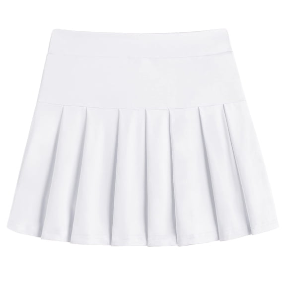 White Girls Golf Skort 8-9Y – Activewear Skirt with Shorts and Pockets