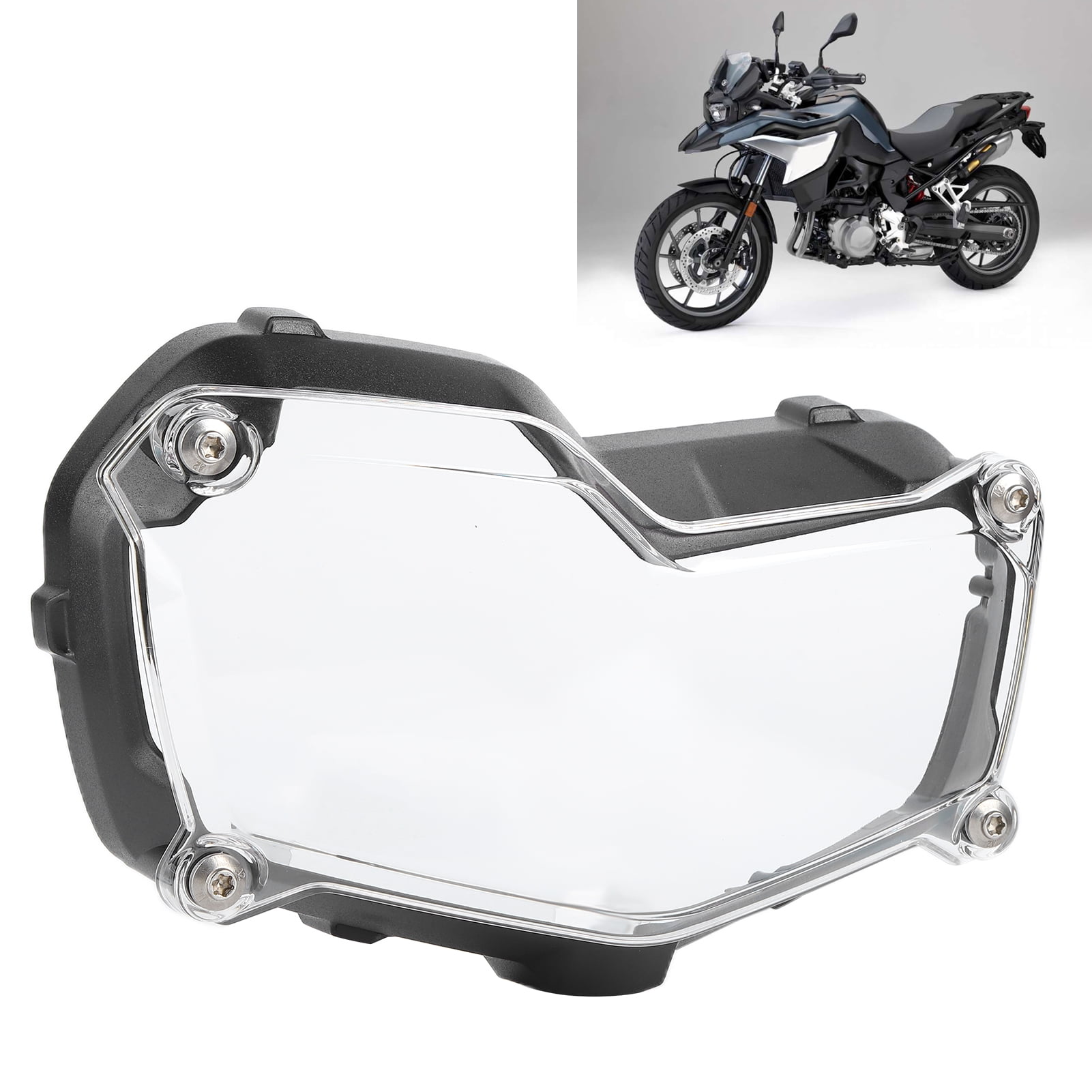 Zaqw Headlamp Guard,Motorcycle Headlight Transparent Cover Acrylic Headlamp Protection Guard