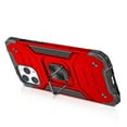 thumbnail image 5 of For Apple iPhone 15 (6.1") Armor Hybrid with Ring Holder Kickstand Shockproof Heavy-Duty Durable Rugged Dual Layer Cover ,Xpm Phone Case [ Red ], 5 of 10