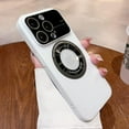 thumbnail image 2 of Magnetic For IPhone 12 Pro Max Case Logo View, Window Glass Lens Camera Protector ,Compatible with Magsafe, Women Men Shockproof Hard Slim Matte Cases Cover for IPhone 12Pro Max 6.7 inch (White), 2 of 15