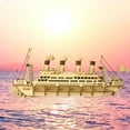 thumbnail image 3 of Rolife 3D Wooden Puzzle Ship Model 7.5" Cruise Ship 145 pcs, Collectible Display Building Kits Gift for Teens and Adults, 3 of 6