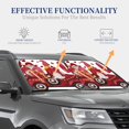 thumbnail image 4 of Fotbe Truck With Gnomes 2-Piece Car Windshield Sun Shade | Sun Blocker for Car Windshield | Foldable Automotive Interior Accessories for Sun Protection-Small, 4 of 7