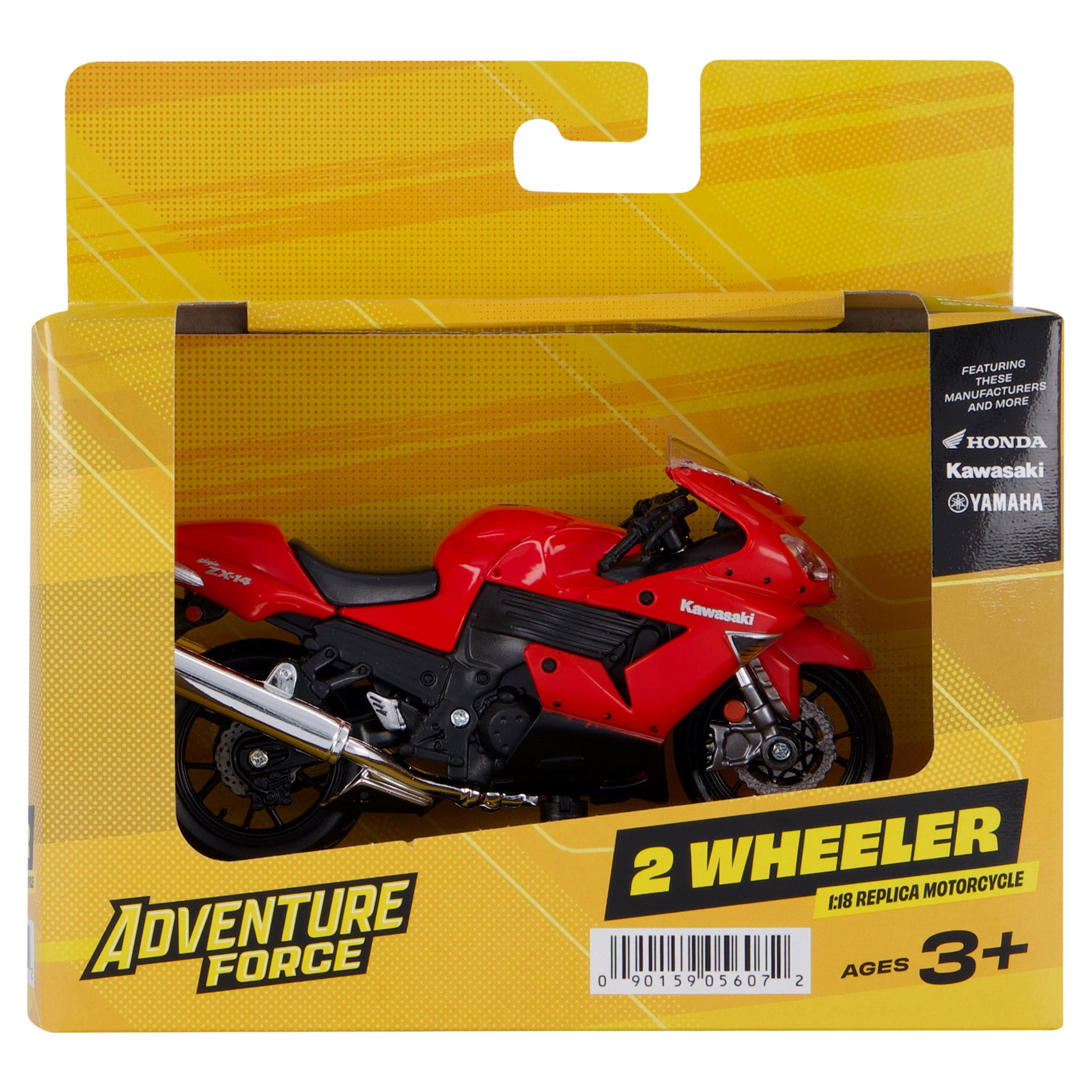 Adventure Force 2-Wheeler 1:18 Replica Motorcycle (Style May Vary)