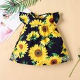 thumbnail image 2 of Fesfesfes Summer Dress for Girls New Short Sleeved Doll Neck Cute Princess Bow Dresses for Comfortable and Versatile Outfits 2-7 Years(Navy#2,6-9 Months), 2 of 5