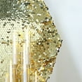 BalsaCircle 8 feet Champagne Big Payette Sequin Hexagon Backdrop Stand ...