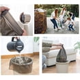 thumbnail image 2 of PLUHKN-4 Gallon Bathroom Trash Bags,6 Rolls Small Trash Garbage Bags, Disposable Trash Bags for Office, Bathroom Wastebasket Waste Bin (120 Count, 4Gallon Black), 2 of 4