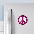 thumbnail image 3 of CafePress - Pink Peace Sign Magnet - 2.25" Round Magnet, Refrigerator Magnet, Button Magnet Style, 3 of 3