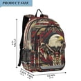 thumbnail image 2 of FORMRS School Backpack 17" Student Travel Bag with Laptop Compartment, Red Abstract Eagle, 2 of 7