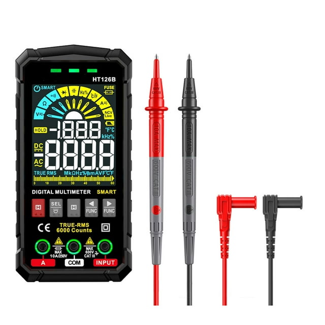 Xingzhi Digital Multimeter Intelligent NCV Voltage Amperometric Tool Meter Range Multimeters Clamp Tester Test Supply Accessories HT126B