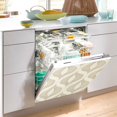 thumbnail image 2 of Yayeee Magnetic Dishwasher Cover for The Front Decoration Home Kitchen Machine Sticker Protector, Light Brown Pattern, 2 of 6
