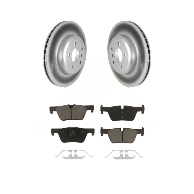 Transit Auto Rear Coated Disc Brake Rotors and Ceramic Pads Kit for Car BMW 328i GT xDrive 330i KGC-102180