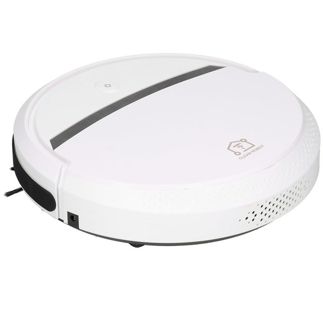 Smart Vacuum Cleaner, Vacuum Cleaner Full Space Coverage Algorithm 11.9x12.2x2.8in USB Charging Mini Sweeper For Home White