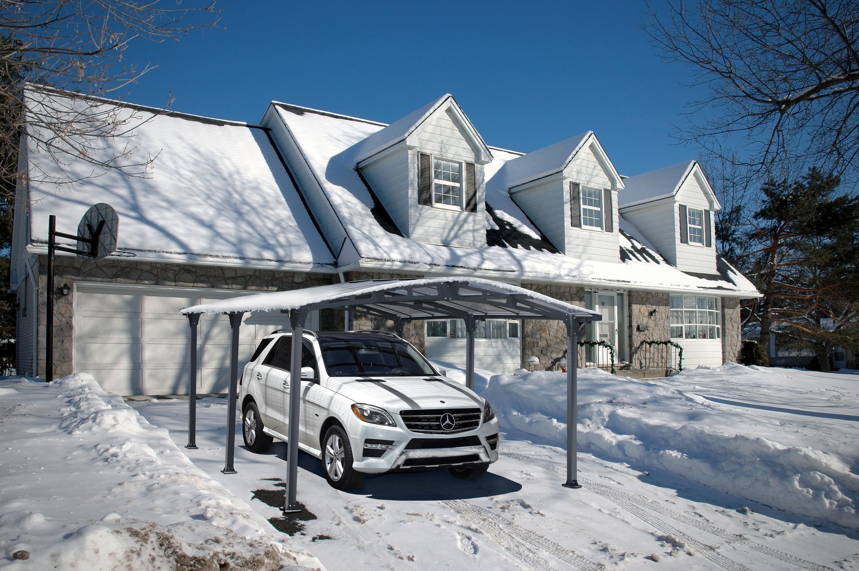Gazebo Penguin Carport Shelter With Gutter The Better Backyard