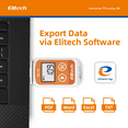 thumbnail image 2 of Elitech Temperature Data Logger Reusable Recorder Auto PDF Report, 10 Pack, 2 of 7