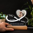 thumbnail image 3 of Custom Photo Infinity Heart - Anniversary, Loving Gift For Couples, Spouse,, 3 of 3
