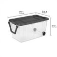 thumbnail image 2 of Sterilite 160 Qt Latching Stackable Wheeled Storage Tote w/ Lid, 4 Pack, 2 of 9